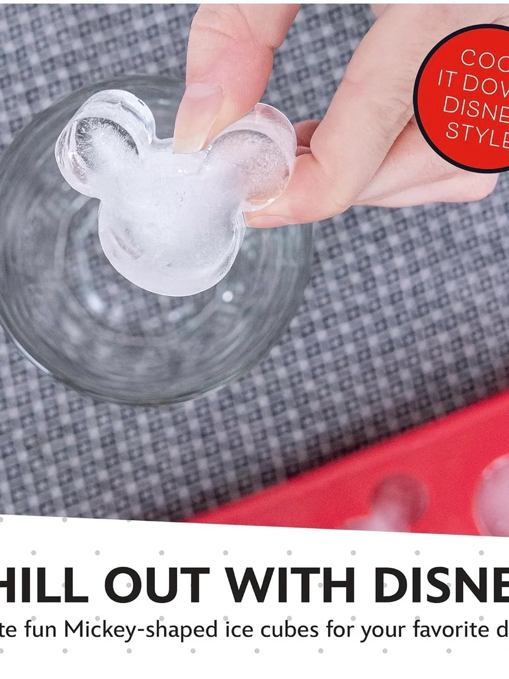 Disney Mickey Mouse Red Silicone Ice Cube Tray - 2 Pack